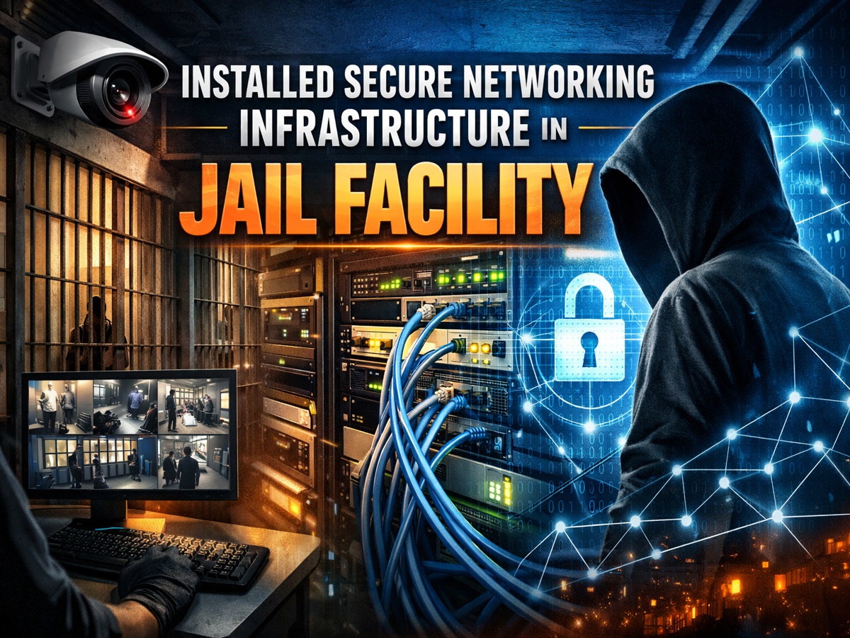 Installed Secure Networking Infrastructure in Jail Facility thumbnail